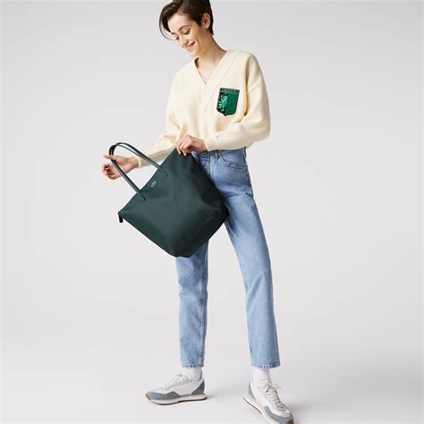 lacoste vertical tote bag